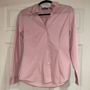 Women’s New York & Company Pink Button Down Shirt